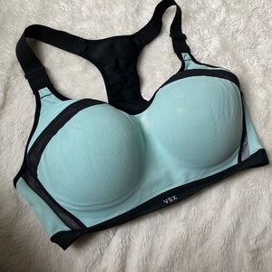 VSX Victorias Secret 36DD Sports Bra Incredible blue Underwire Padded
